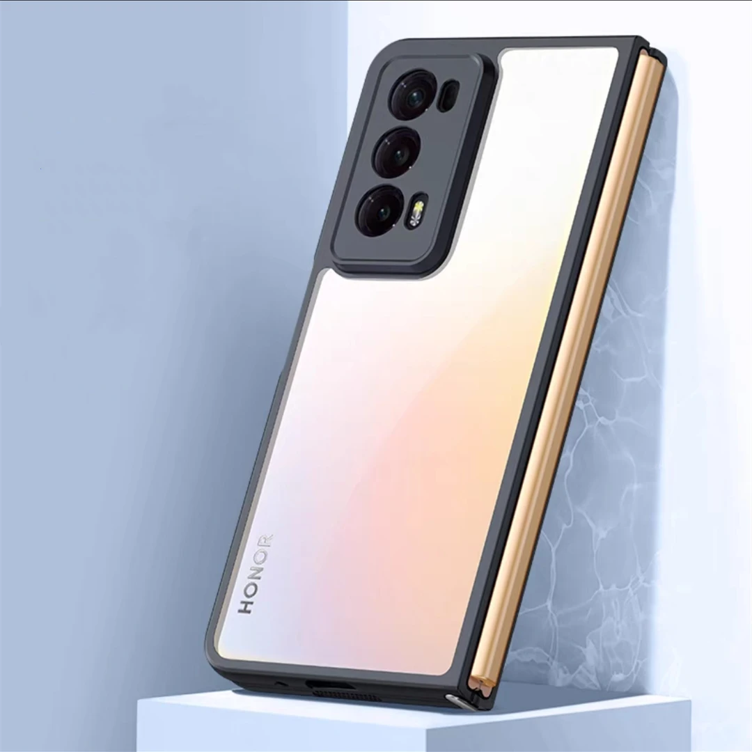 Honor Magic v2用ケース,マジックV2用,透明ケース,耐衝撃性
