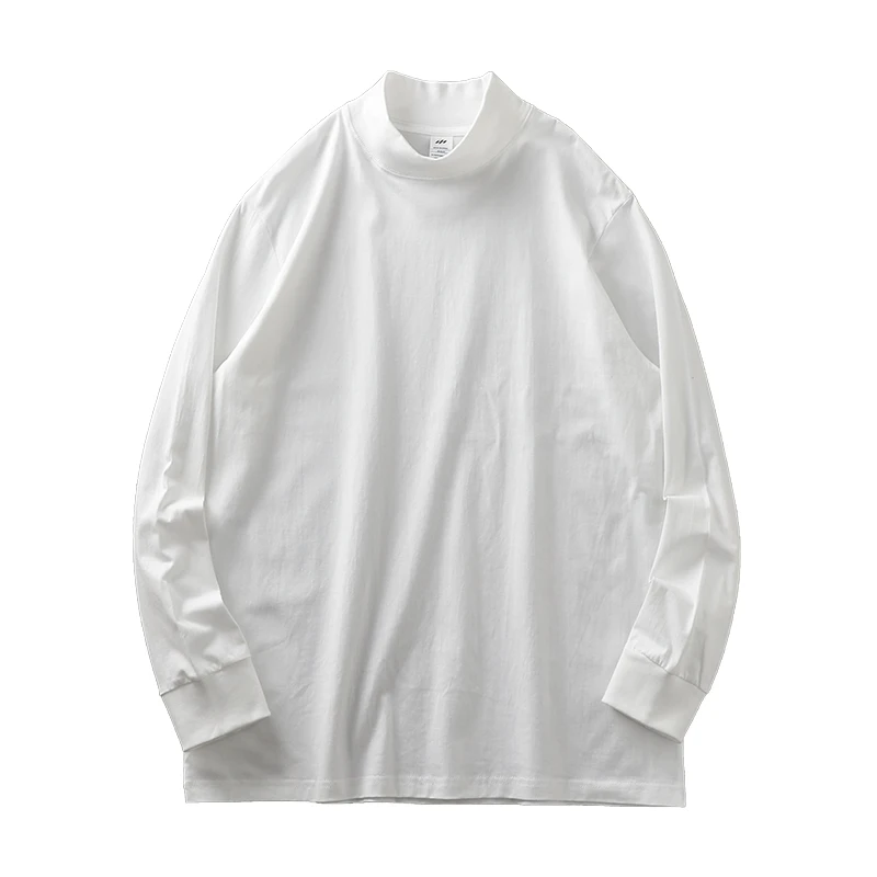 Dukeen Heavyweight Men's Half-Turtleneck Long-Sleeve Cotton Shirt