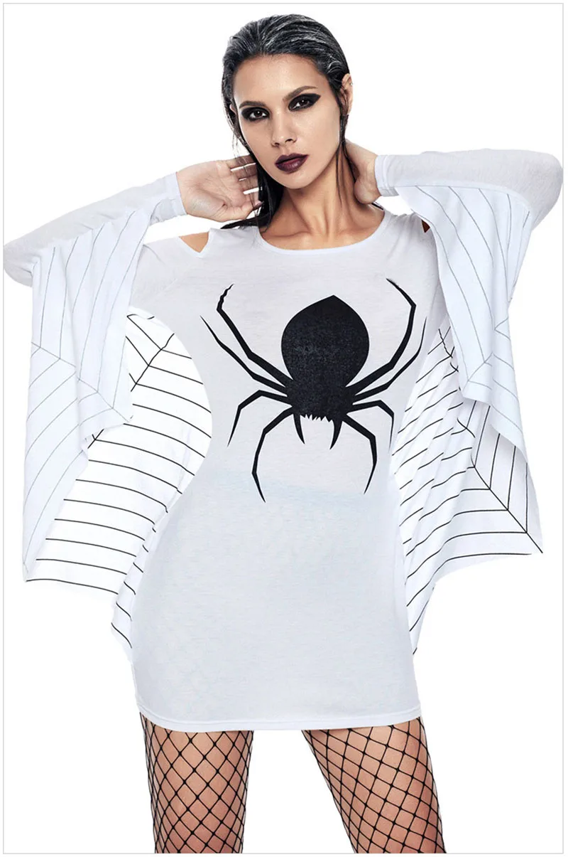 Details about   ToBeInStyle Women's 3 Pc Spider Mistress Outfit Sleeves Hat Veil Thigh Hi 