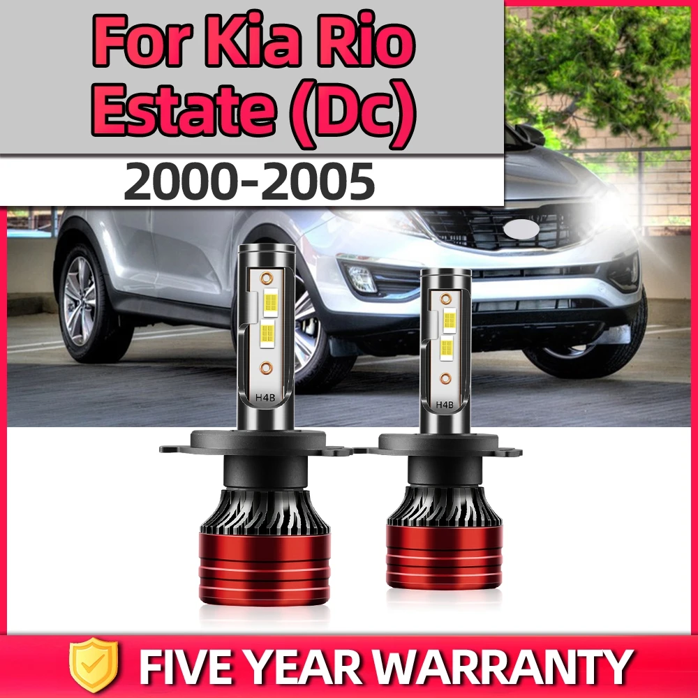 

TEENRAM Plug-N-Play 6000K Car Turbo Light Kit 120W CSP Chips H4 High/Low Beam All-in-one For Kia Rio Estate (Dc) 2000-2005