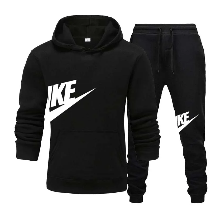 2023 Spring Brand Men Hoodies Sweatshirt+Sweatpants Suit Autumn Winter Warm Tracksuit Sets Men's Hooded Outwear 2 pieces set mens suits solid sets women sweatshirts sweatpants fashion tracksuit hoodies spring autumn fleece hooded pullover