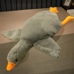 Giant Kawaii Brown Duck Plush Toy - Soft Hugging Pillow and Adorable Party Gift - 190cm (Grey)