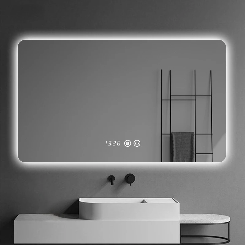 

Led Bathroom Shower Mirror Wall Mounted Anti Fog Smart Mirror Large Dressing Table Espejo Pared Mirrors With Lights EB5BM
