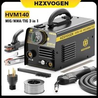 HZXVOGEN HVM140 3 in 1 Semi-Automatic Welding Machine MMA/Gasless MIG/Lift TIG IGBT Inverter Welder Synergy Tool Non Gas Welder 1