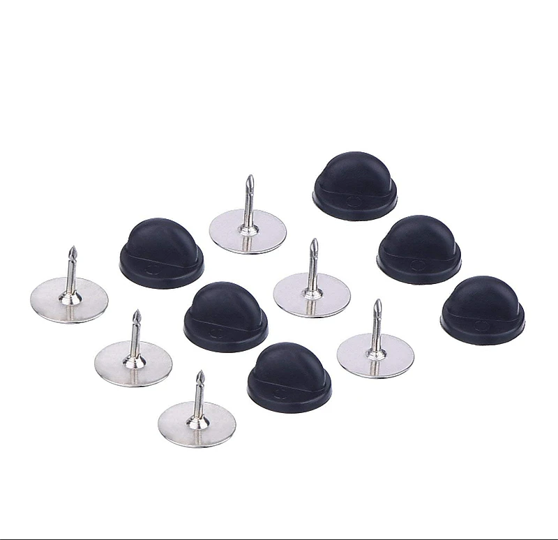50 Teile/los Gummi Brosche Schnalle Taste Verschluss Pin Backs Kupplung Kappe Zurück Stopper Zubehör DIY Frauen Schmuck, Die Entdeckungen – Detail 10