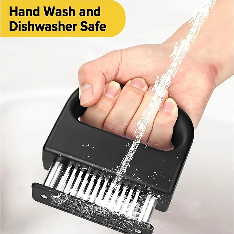 Meat Tenderizer Tool 48 Stainless Steel Stapler Sharp Needle Blades for Kitchen Tenderizing Beef