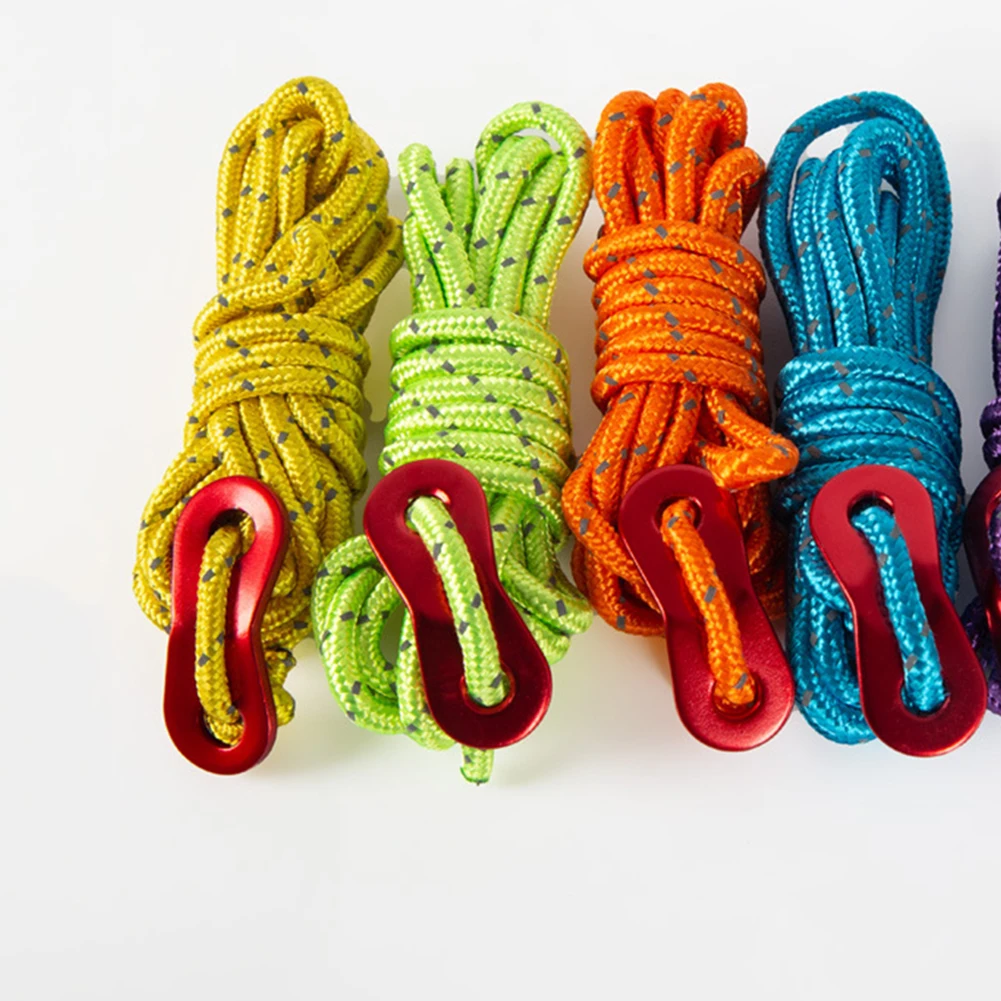 Outdoor Tent Ropes 4pcs Wind Rope Cord Tensioner