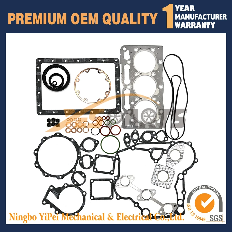 

New D1005 Overhaul Rebuild Kit full gasket 16231-03310 1G040-03310 for Kubota B21 B2100D B7500DTN