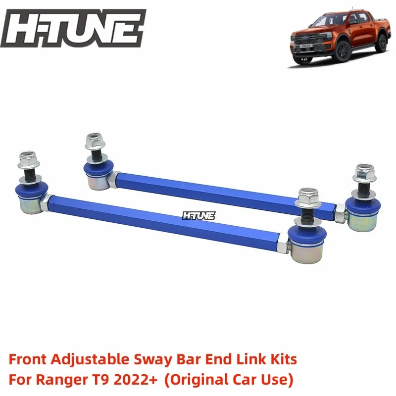 Front 12mm Ball Joint Adjustable Heavy Duty Sway Bar End Link Kits For Ranger T9 + Original Car Use