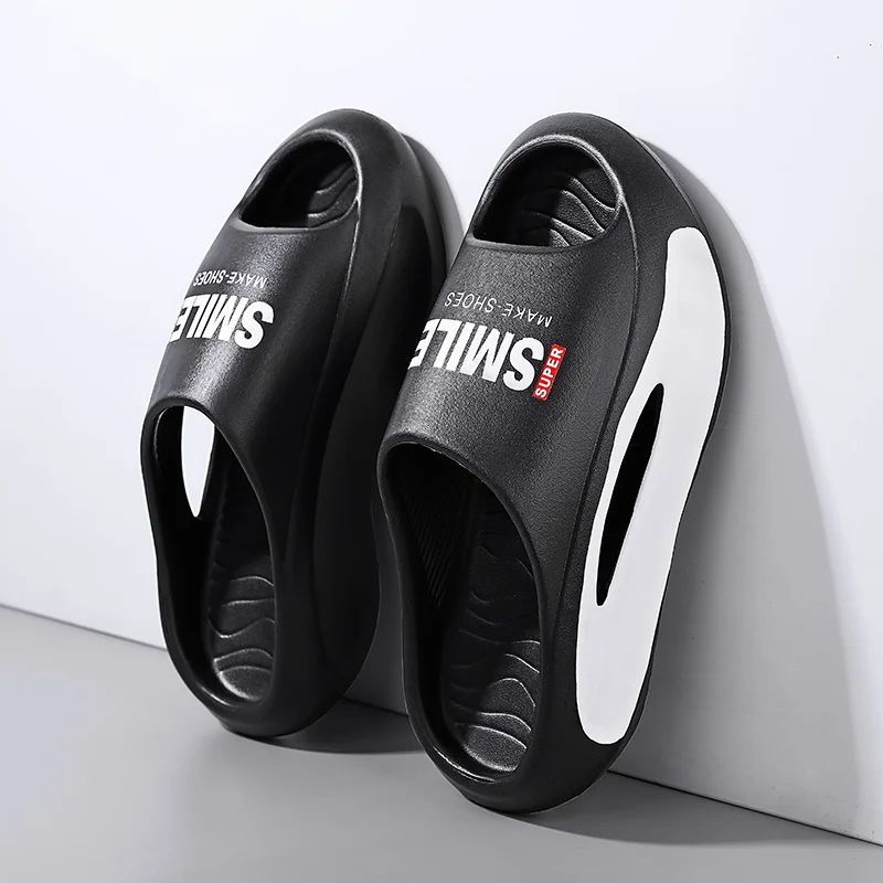 Papuče pre mužov Protišmykové sandále s hrubou podrážkou Vankúš s otvorenou špičkou Plážové papuče pre letné papuče do interiéru vonku_voghion.com