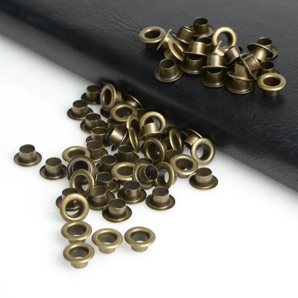 Antique Bronze Scrapbook Eyelets 100pcs 5mm Metal eyelets For Scrapbooking garment clothes eyelets oeillets en m&eacute;tal ojales eyelet grommet ring eyelet grommet ring kit screw back eyelets metal eyelet buttons