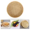 Fruits Basket Bamboo Woven Snack Plate Storage (large Size) Decorative Desktop Tray Manual Serving Food 5