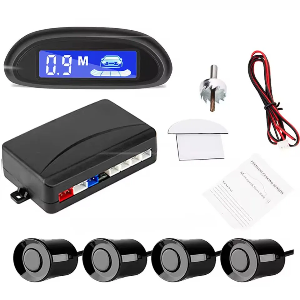 Car Parking Sensor System with LED Monitor and Radar Detector