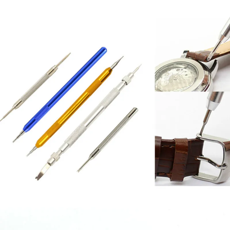 

Набор инструментов для ремонта часов, инструмент для открывания и открывания браслетов часов, с иглами