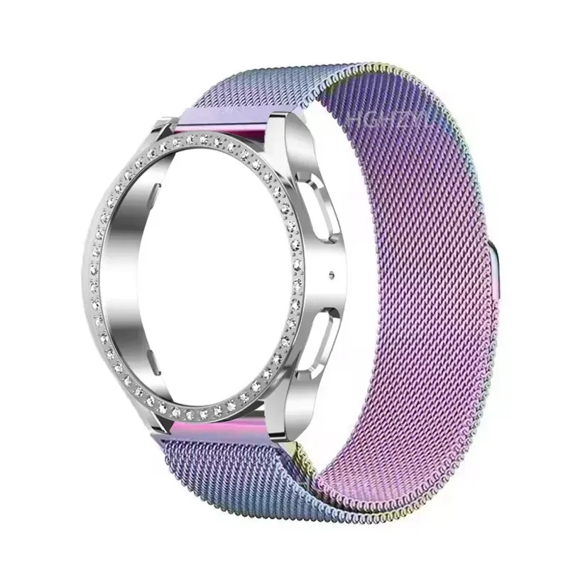 Stainless Steel Diamond Metal Strap and Case