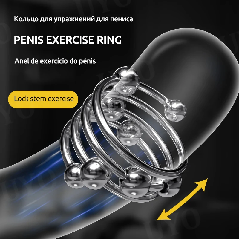 Anello del pene in metallo anello del pene maschile in acciaio