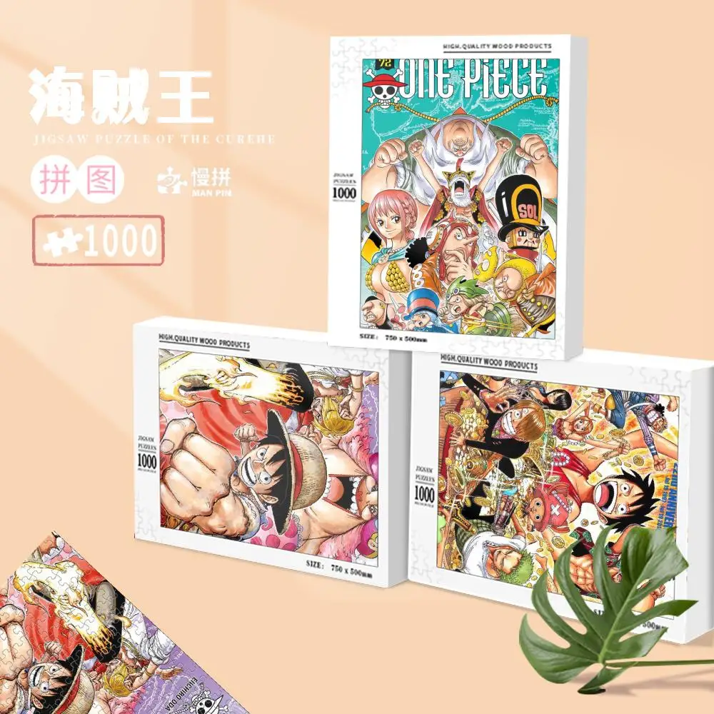 

Hot Toys 70/120/200/300/500/1000 Pieces Various One Piece Luffy Jigsaw Puzzle Educational Toy for Child Adult Game Gift Souvenir