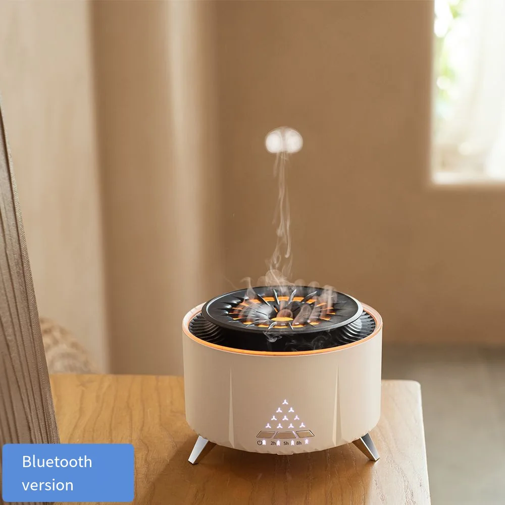de chama madeira alto falante bluetooth difusor 04