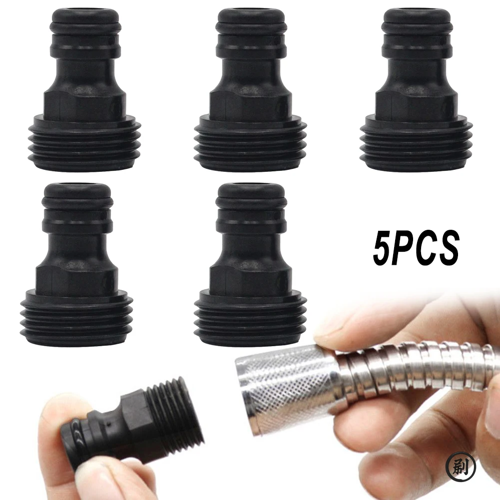 Threaded Fittings Quick Coupling Water Pipe 1/2inch 5pcs Faucet Adapter