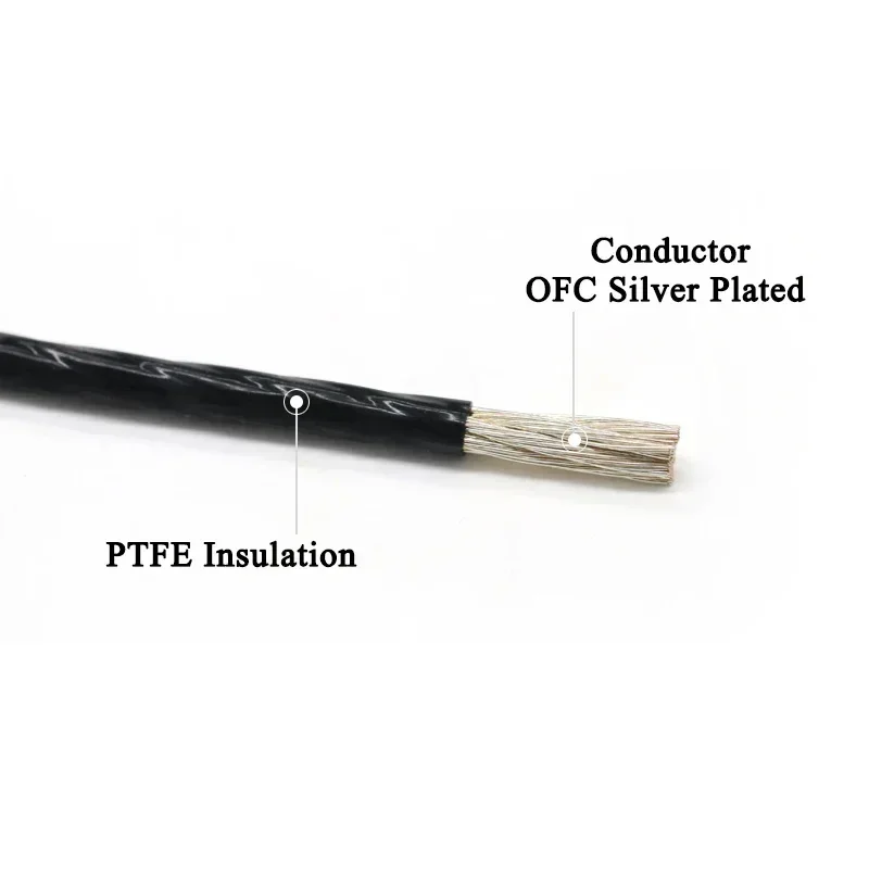 5/10m PTFE 와이어 실버 도금 고순도 OFC 3010 AWG 전자 신호 구리 HiFi 오디오 스피커 헤드폰 케이블 DIY