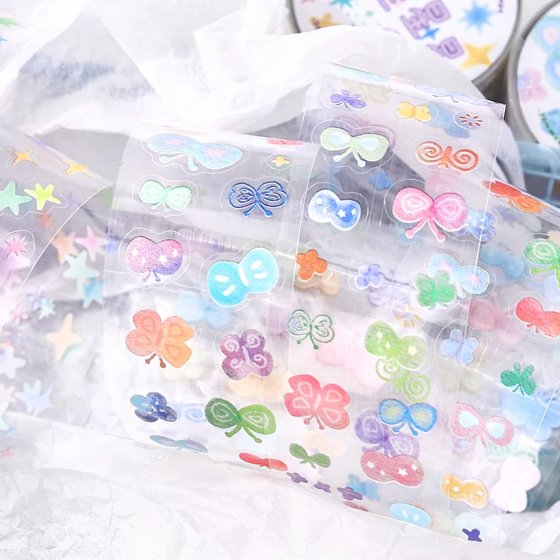 30mm * 3m 컬러풀 스몰 프래그먼트 시리즈 카와이 다이컷 테이프 DIY 스크랩북 데코 저널 용품 에스테틱 문구
