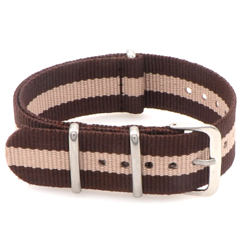 Nylon Army Sports Black Watch Strap with Belt Buckle