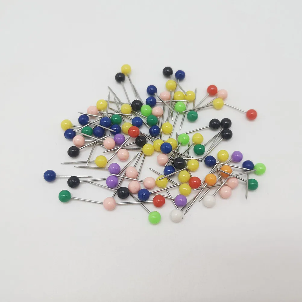 600Pcs 다채로운 둥근 압정 다기능 푸시 핀 책상 액세서리용 편리한 교체 가능한 작은 공 모양 핀