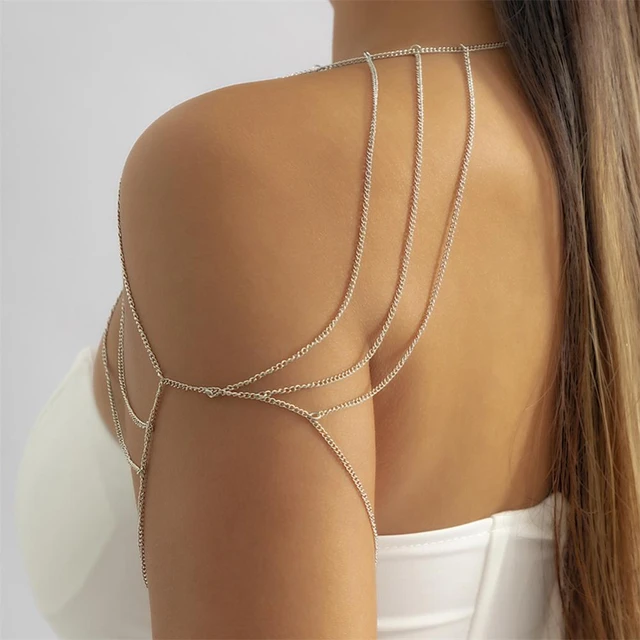 Neck Collarbone Necklace, Shoulder Chain Jewelry