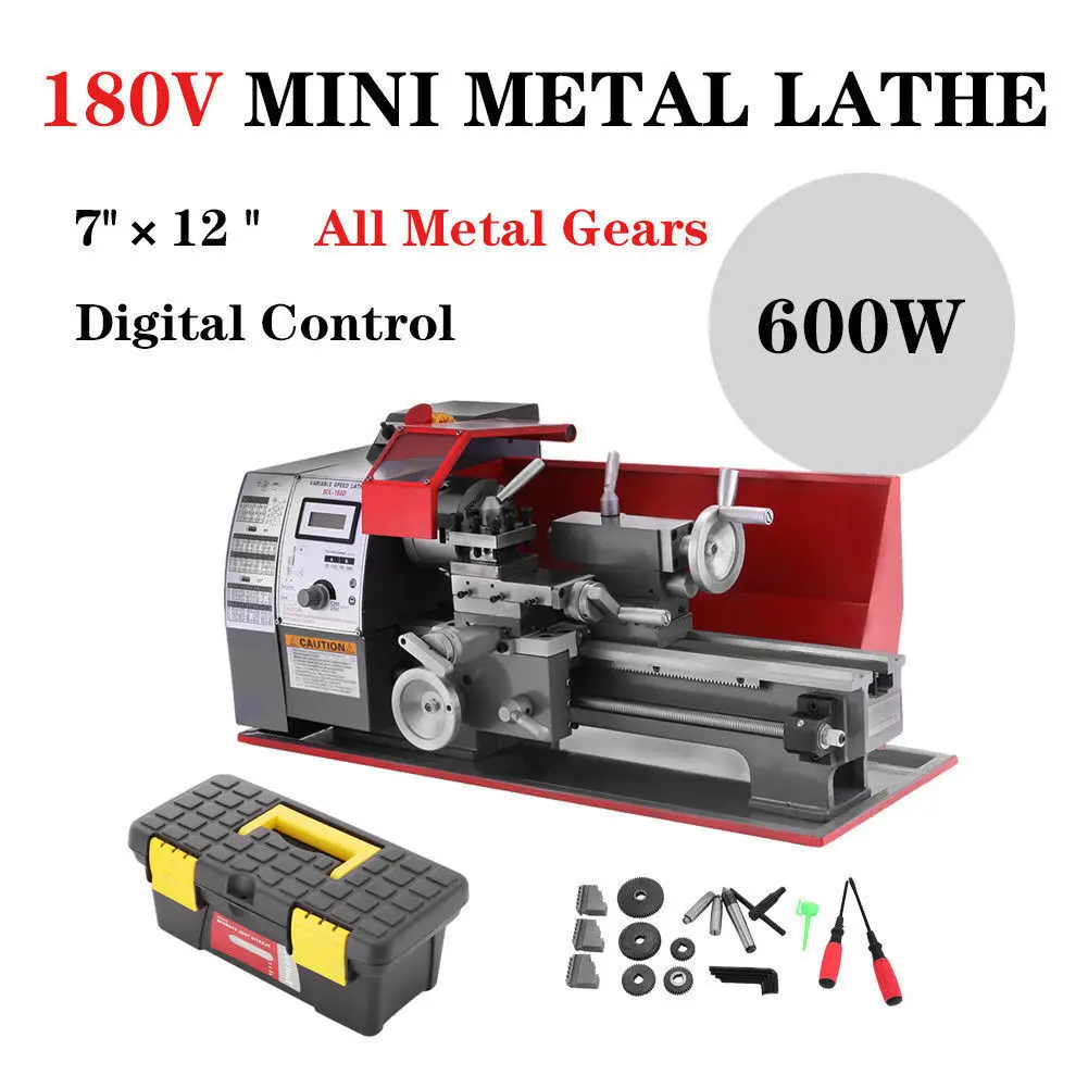 New 180mm 600W multi purpose combo lathe machine mini lathe metal 4