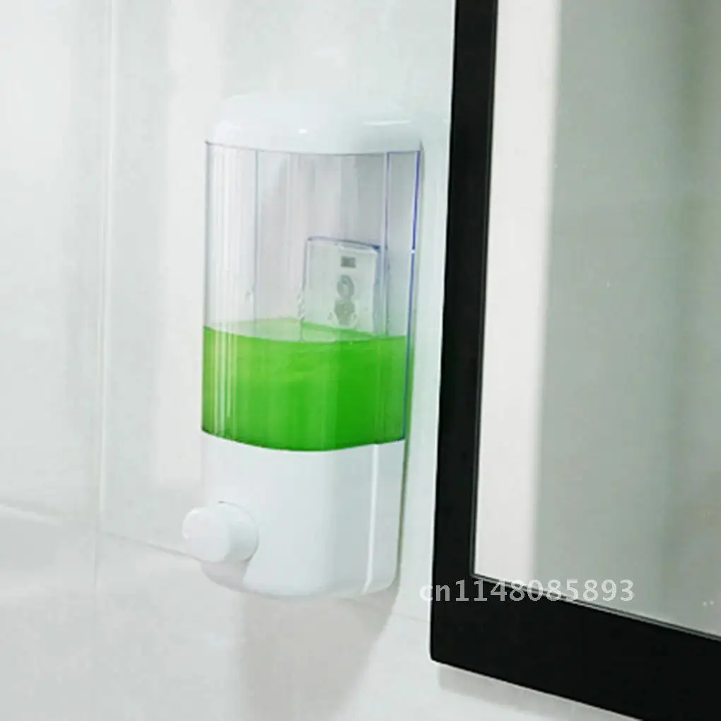 Portable Wall Mount Soap Dispenser for Kitchen Bathroom Hotel with Suction Cup Shampoo Shower Single Lotion Dispenser
