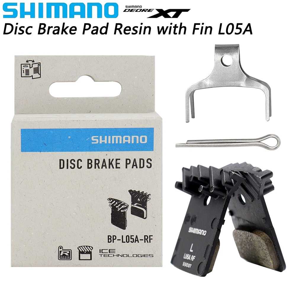 Shimano L05A Bicicletta Pastiglie Freno A Disco Resina Con Aletta Per Mtb Bici Da Strada Compatibile M8100 M7100 R9150 R7100 R8050 Parti Originali