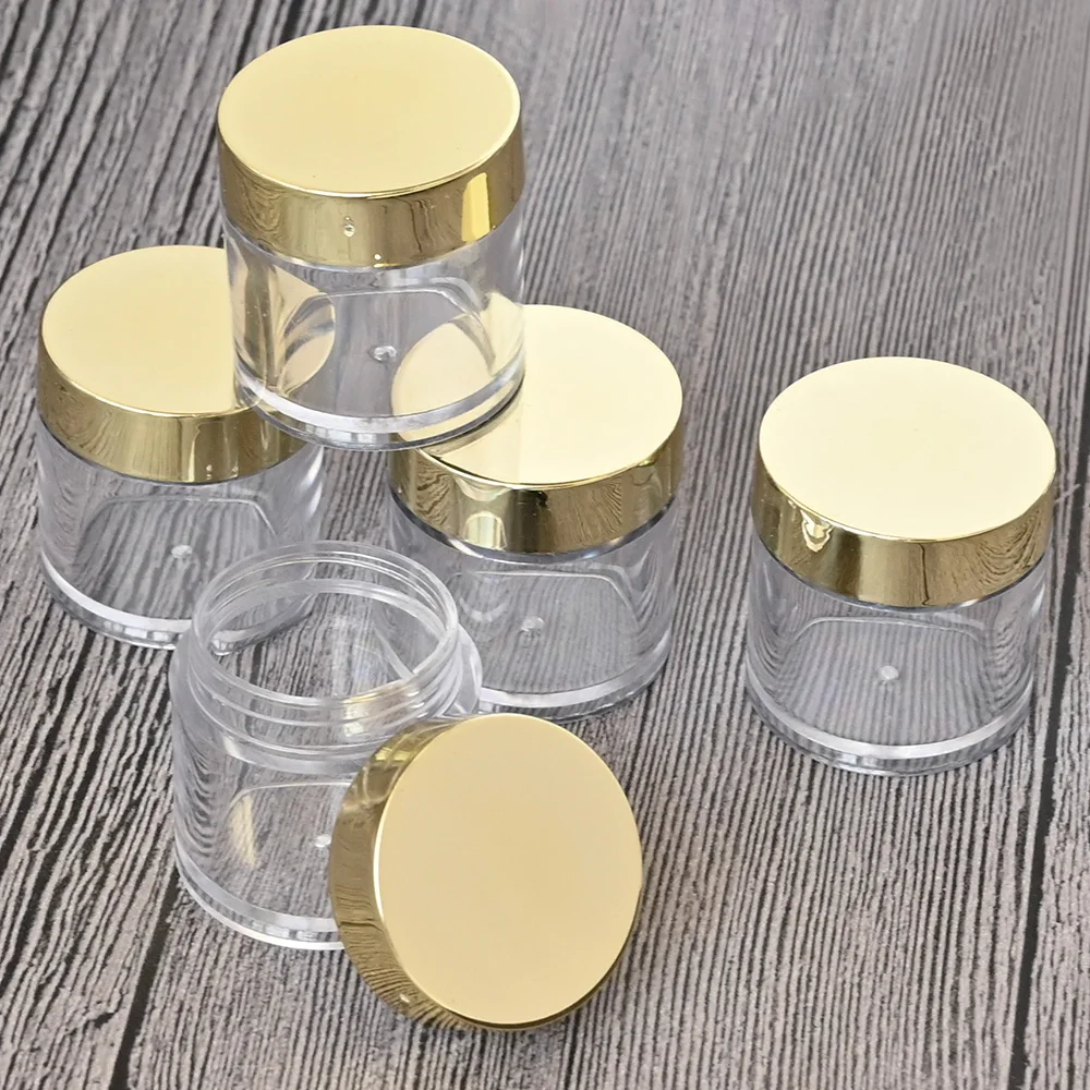 20/50/100pcs Empty Bottles Refillable Bottle Plastic Transparent Box Cosmetic Makeup Jar Pot Eyeshadow Cream Nail Art Containers