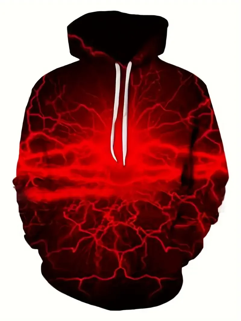 thumbnail image 1 of Sudadera con capucha con estampado 3D de esqueleto para hombre, jersey con diseño de cordón, Tops de primavera, Otoño e Invierno, 1 of 5