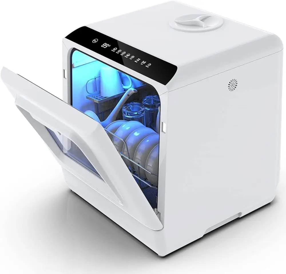 Smart countertop UV dishes washing machine OEM smart Dishwasher mini portable desktop dishwasher 5