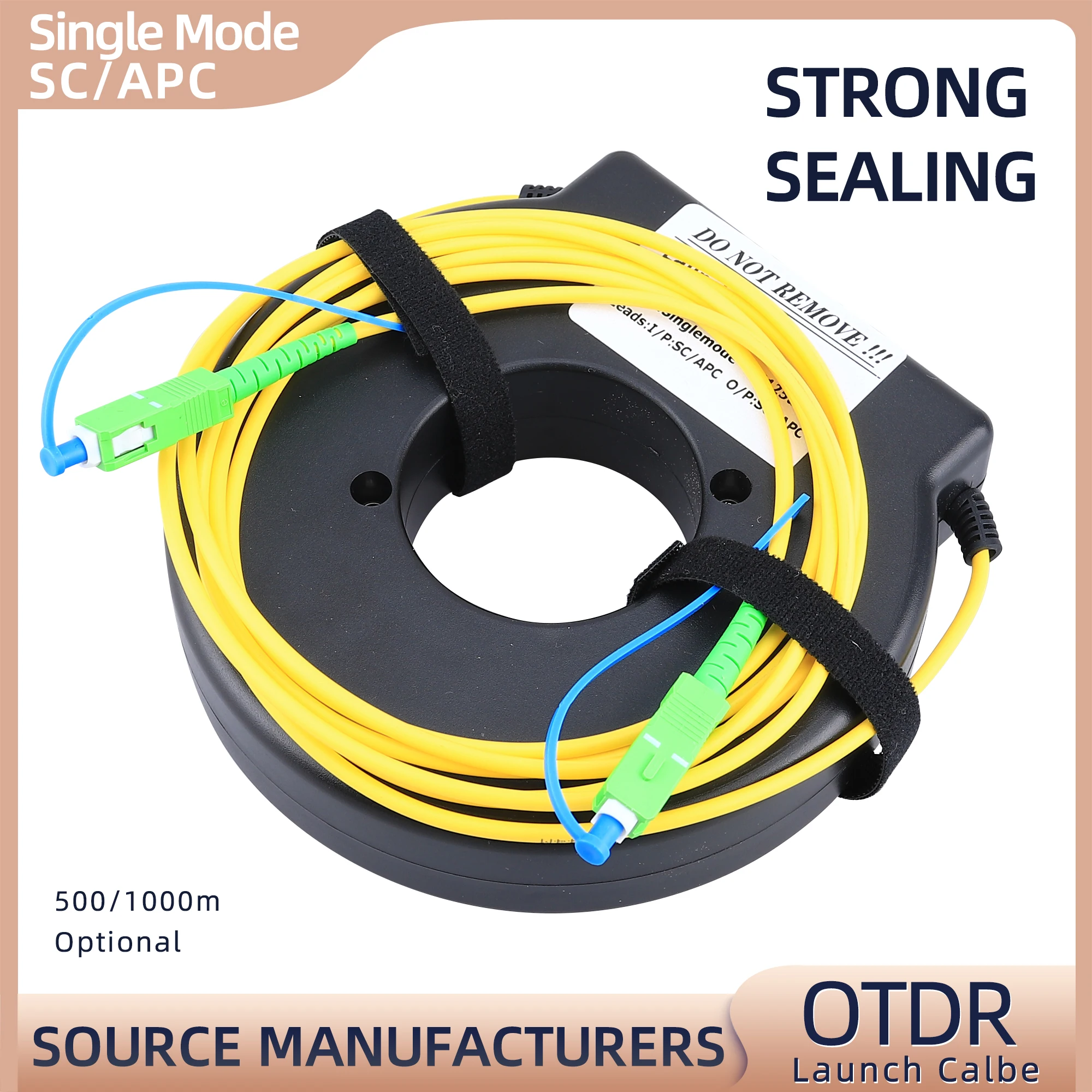 OTDR Dead Zone Eliminator Fiber Rings Optical Launch Cable Box 300M/500M/1KM OTDR Extension Cable SC-APC-SC/APC the dead zone