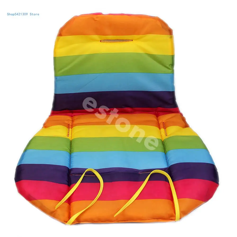 

85WA Baby Stroller Cushion Pad Pram Padding Liner/Car for SEAT Pad Rainbow Waterproof