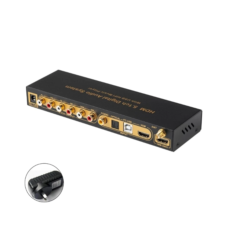 Decodificadores de Som de 5.1 Canais Leitor Usb Que Alterna Automaticamente para os Últimos Decodificadores de Funções de Ud851b - Image 3