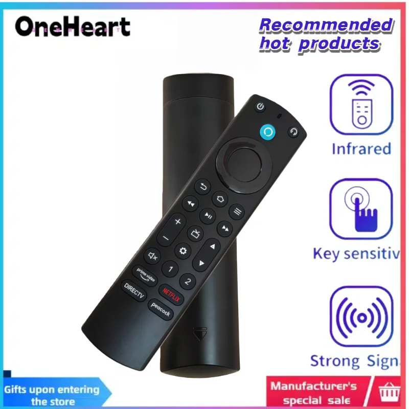 НОВИЙ пульт дистанційного керування, сумісний із Amazon Fire TV 2022 і Alexa Voice Remote Pro