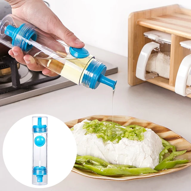 Silicone Oil Bottle Olive Oil Dispenser 2 in 1 Oil Bottles Vinegar Dispenser  Bottle Oil Brush Baking BBQ Tool Kitchen Supplies - AliExpress