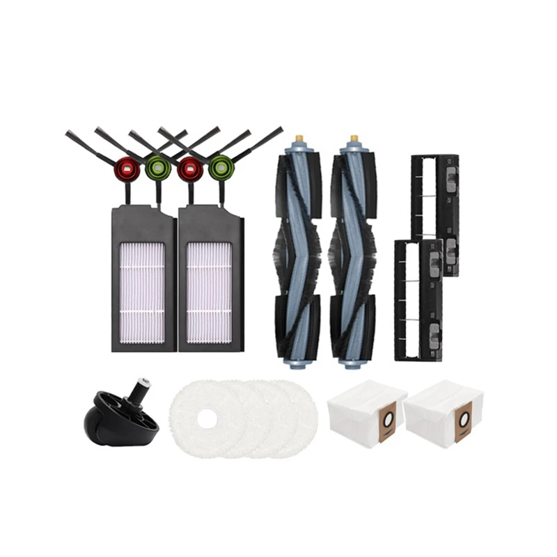 Promotion!17 Pcs For Cobos Sweeping Robot Accessories X1 Mop Wiper Main Brush Side Cover Plate |