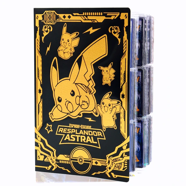 Classeur de jeu de dessin animé Pokemon, grand livre, porte-collection,  dossier de carte, liste chargée