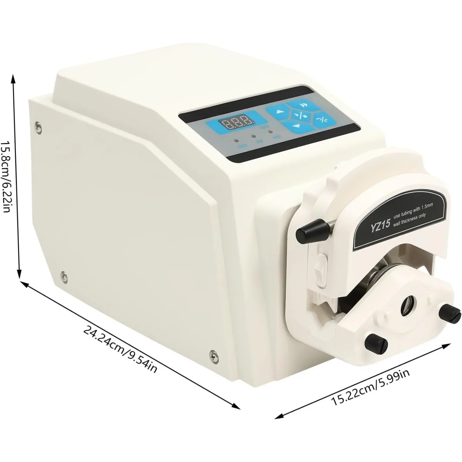 YZ15-13A Variable Speed Peristaltic Pump with Pump Head,Industrial Variable Speed Liquid Metering Pump, Flow Rate 0.07-380m/min