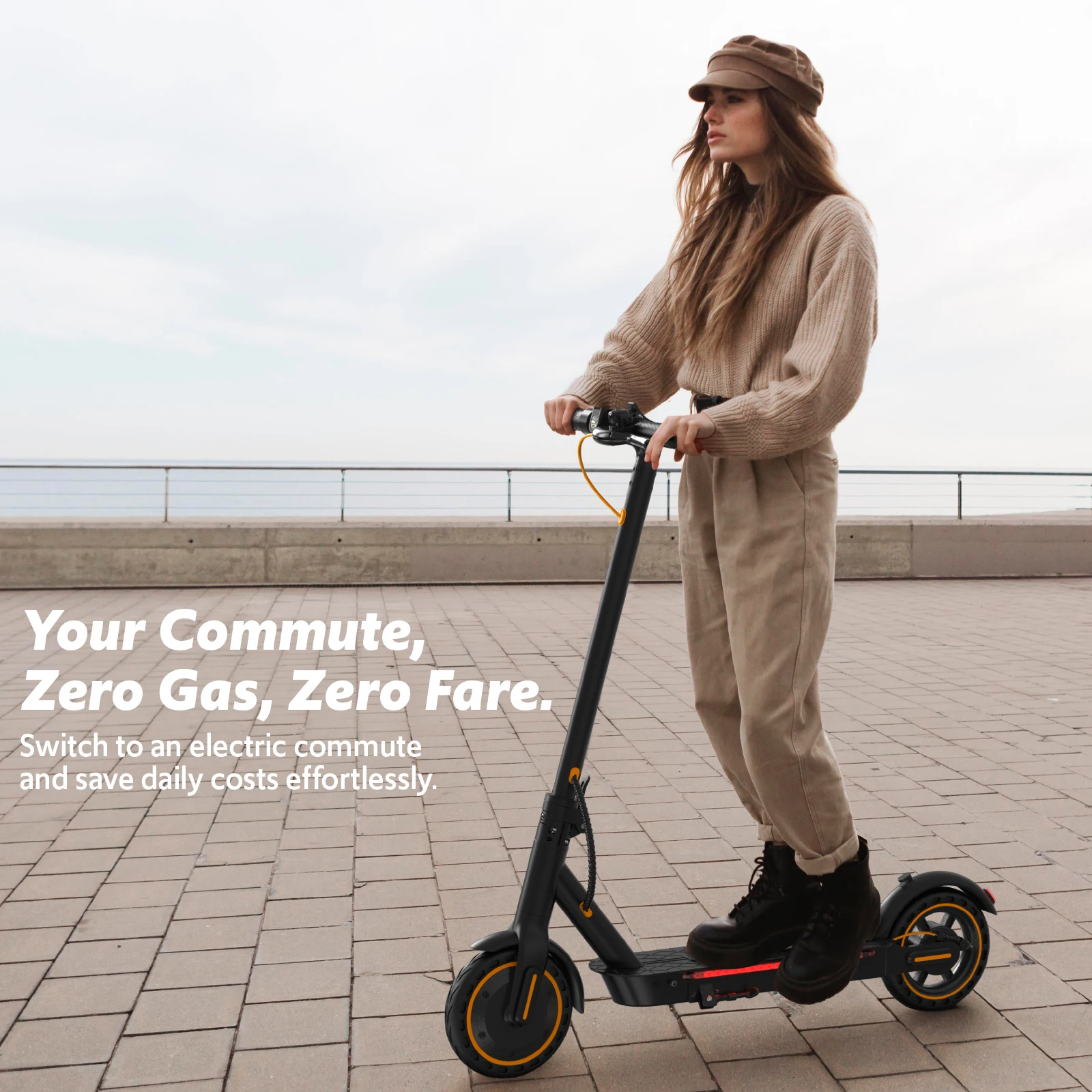 Electric Scooter for Adults – 550W Motor, 22MPH Top Speed, Foldable Design, Dual Suspension & Front/Rear Turn Signal Lights 8