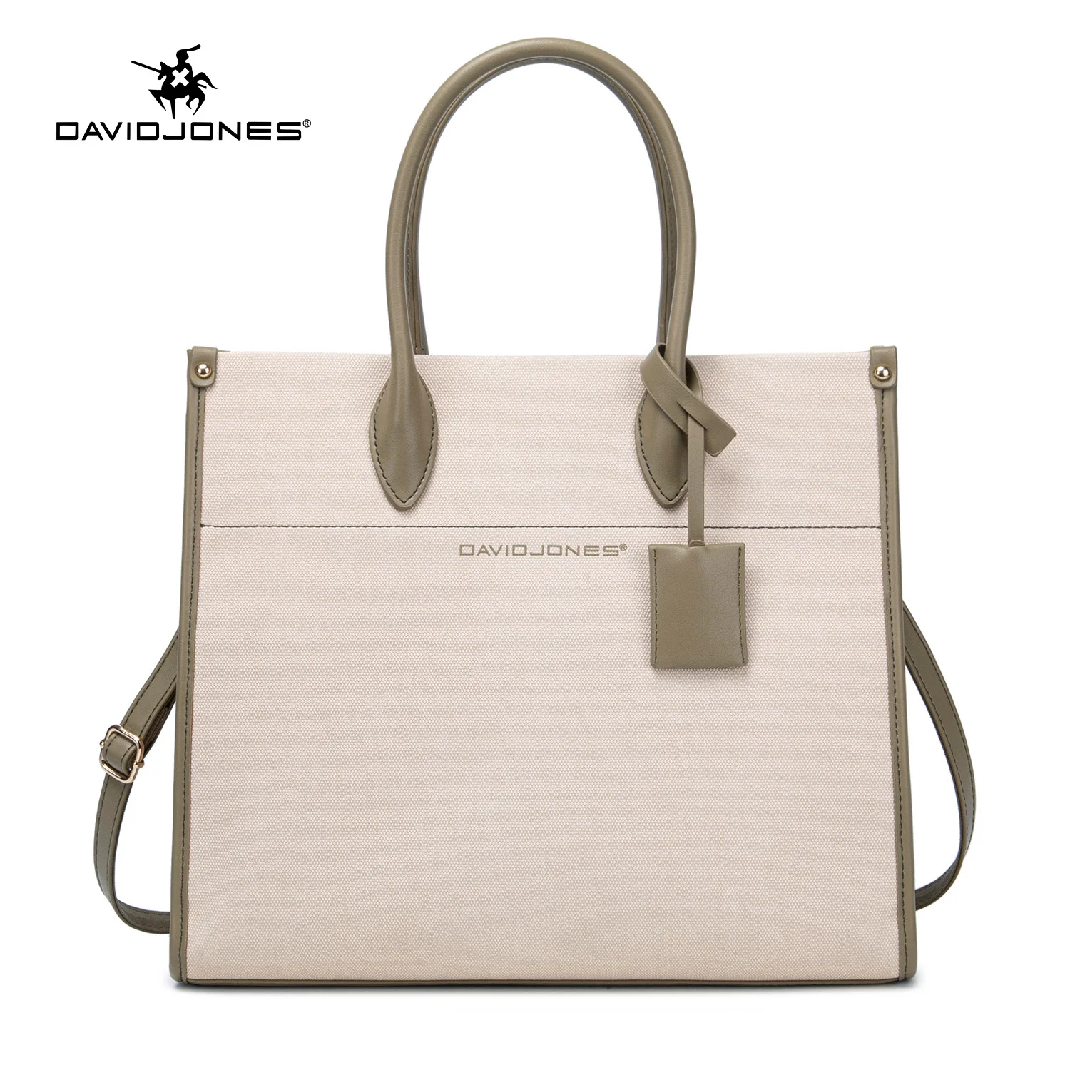 Buy David Jones Beige Solid Handheld Bag - Handbags for Women