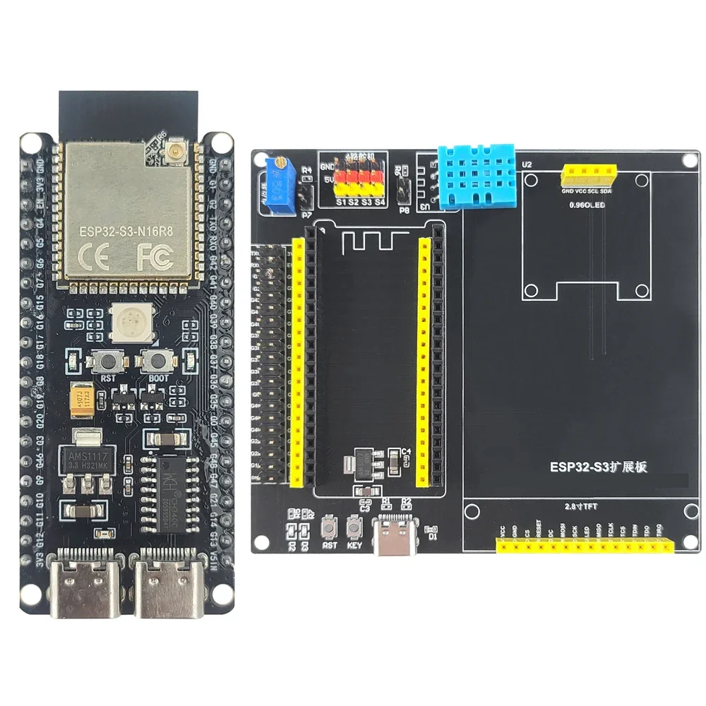 ตัวเลือกสินค้า บอร์ดพัฒนา ESP32-S3 พร้อมหน้าจอ TFT LCD