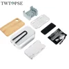 TWTOPSE Camping Aluminium Mess Tin Set Hiking Outdoor Lunch Box Mini Cutting Board Folding Stove Steaming Rack Windshield Fork 2