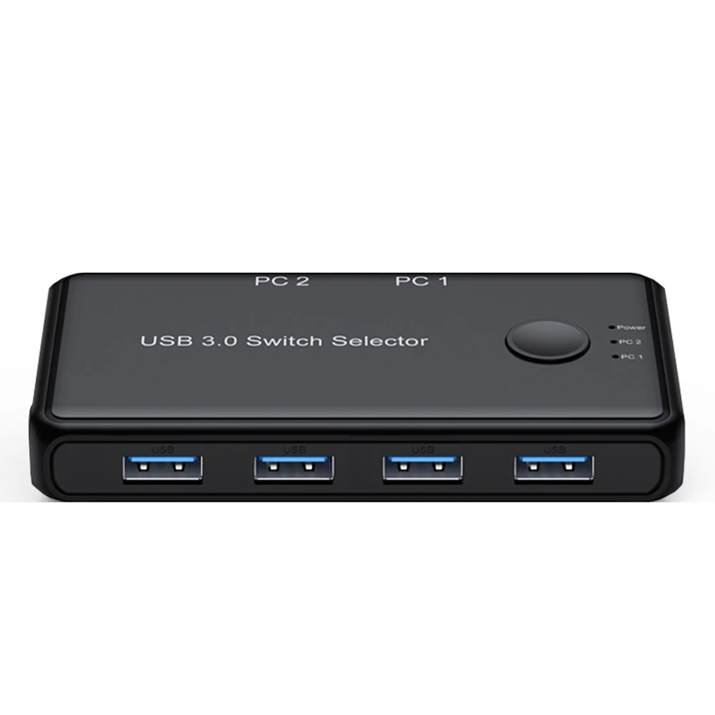 Usb Kvm Switch Usb 3.0 2.0 Switcher Kvm Switch Per Windows10 Pc Tastiera Mouse Stampante 2 Pezzi Condivisione 4 Dispositivi 5Gb Veloce