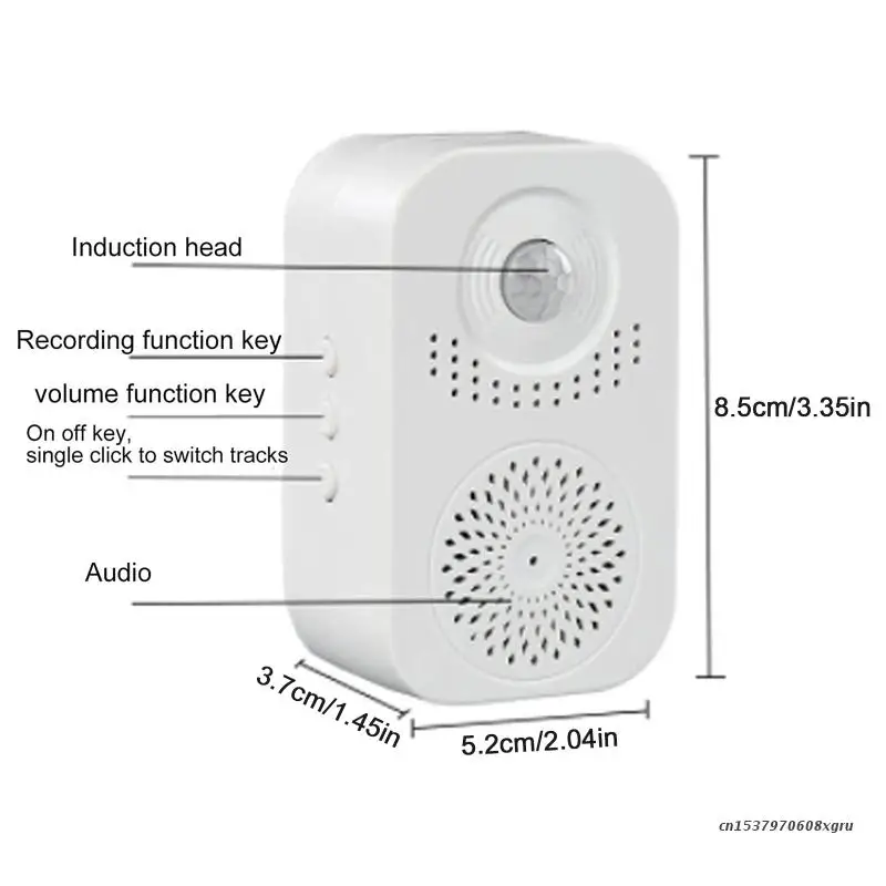 Sonnette D'entrée Avec Capteur De Mouvement À Infrarouge, Voix
