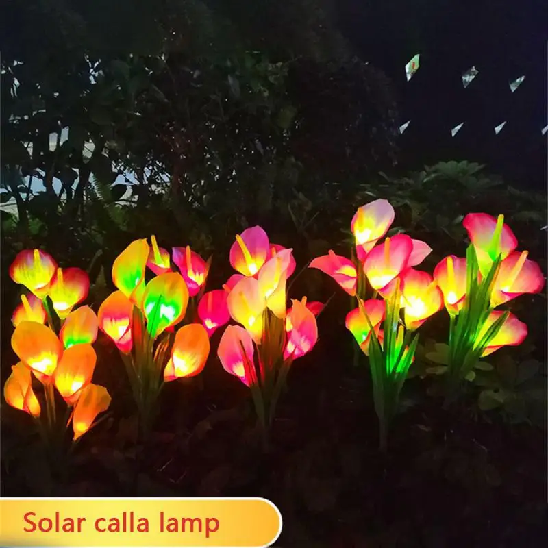 

Solar Energy Endurance Wiring-free Plug And Play Lotus Lamp Outdoor Highlight Lamp Bead Rain-proof Durability Horseshoe Charging