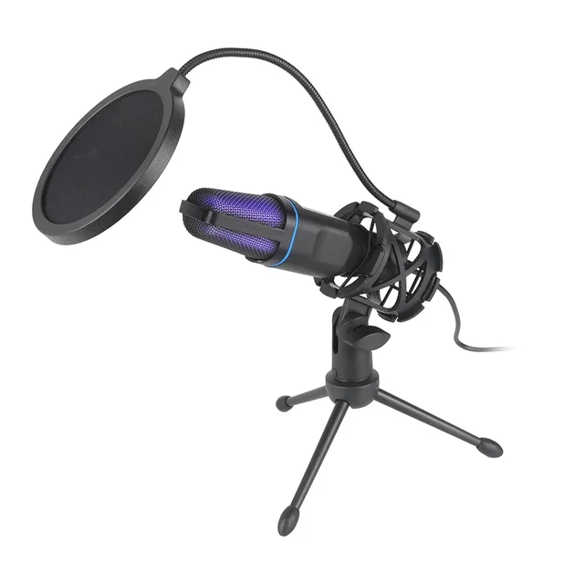 RGB Professional Microphone USB Microfone Condensador Wire Gaming Mic for Podcast Recording Studio Streaming Laptop Desktop PC 4 RGB Professional Microphone USB Microfone Condensador Wire Gaming Mic for Podcast Recording Studio Streaming Laptop Desktop PC 4